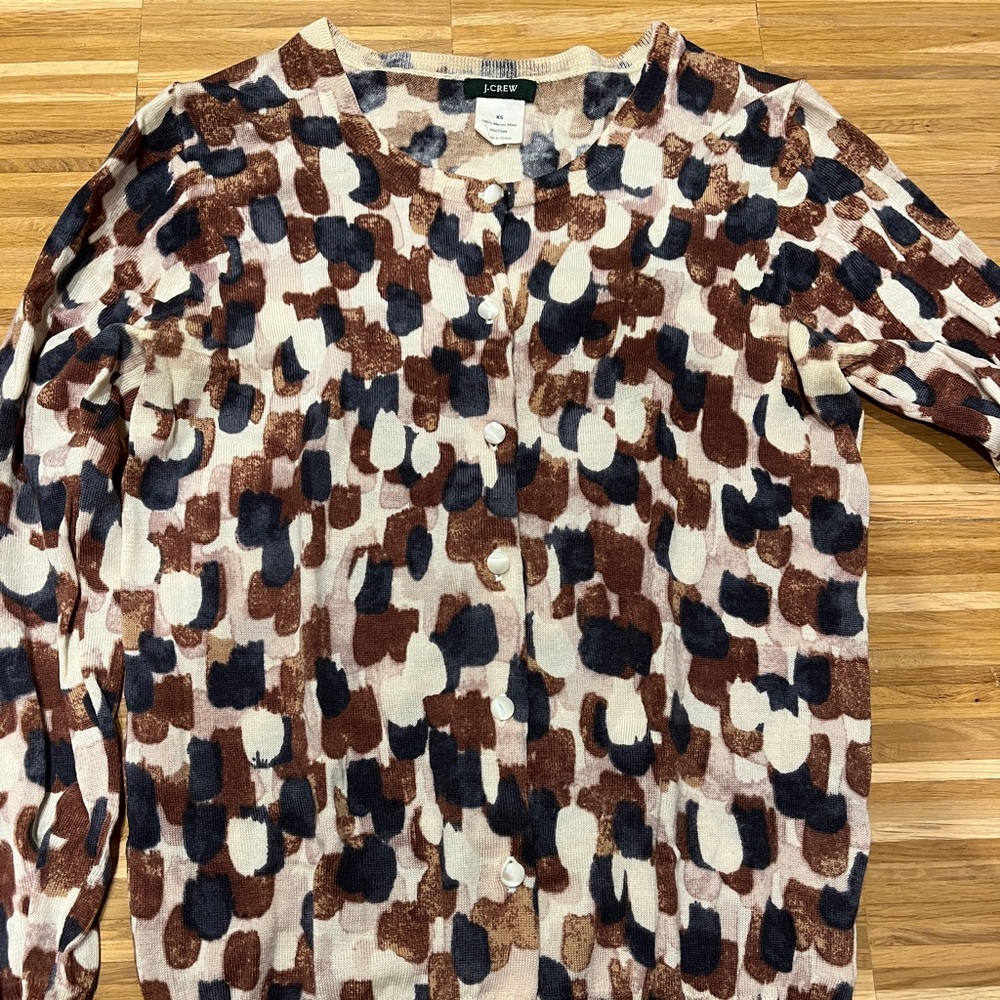 J crew merino wool cardigan XS